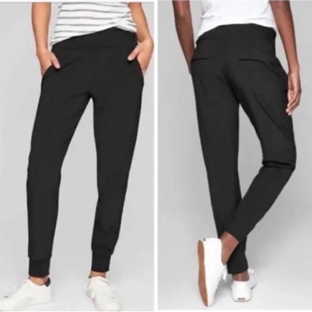ATHLETA Lined Soho Lined Jogger Pants Black Size 8 Tall - Picture 4 of 14